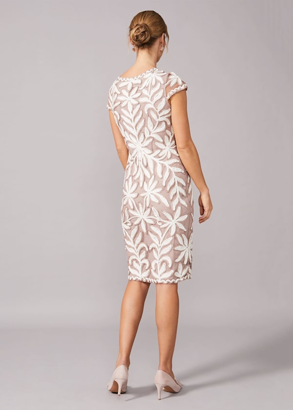 Isobel Tapework Lace Fitted Dress