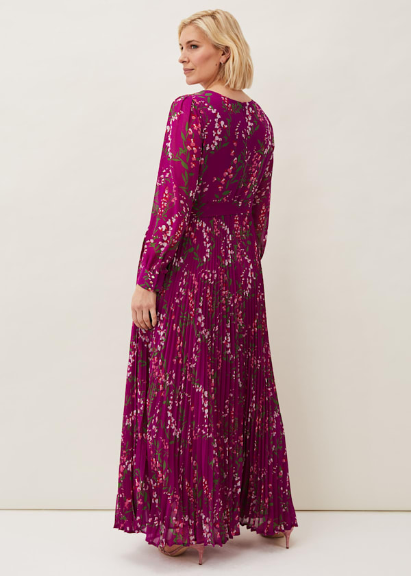 Carmen Pleated Maxi Dress