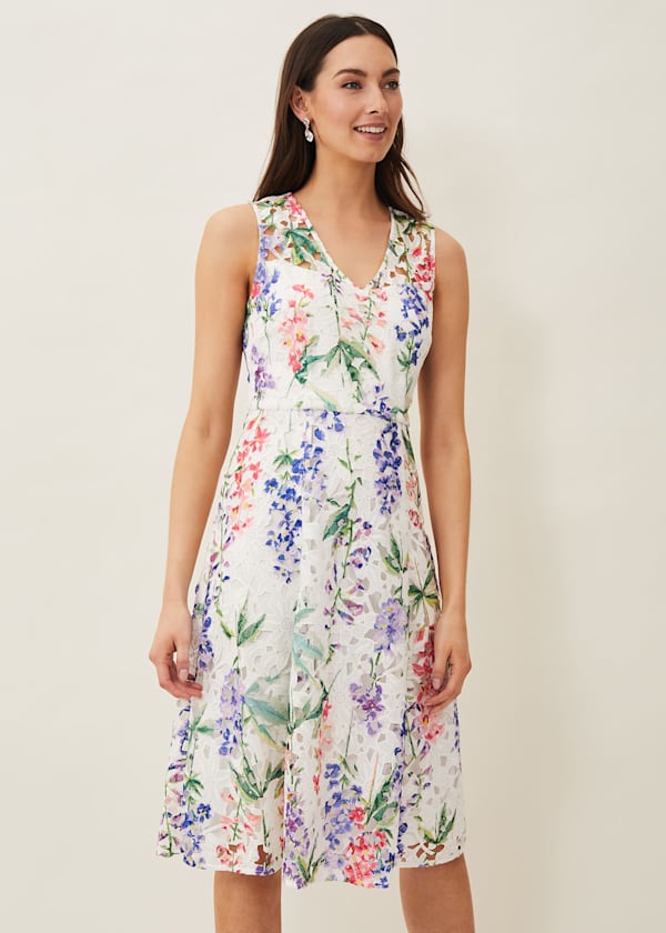 Lonnie Floral Fit And Flare Dress