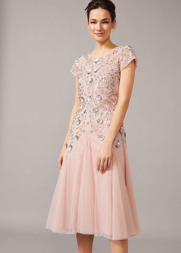 Celia Embellished Tulle Dress