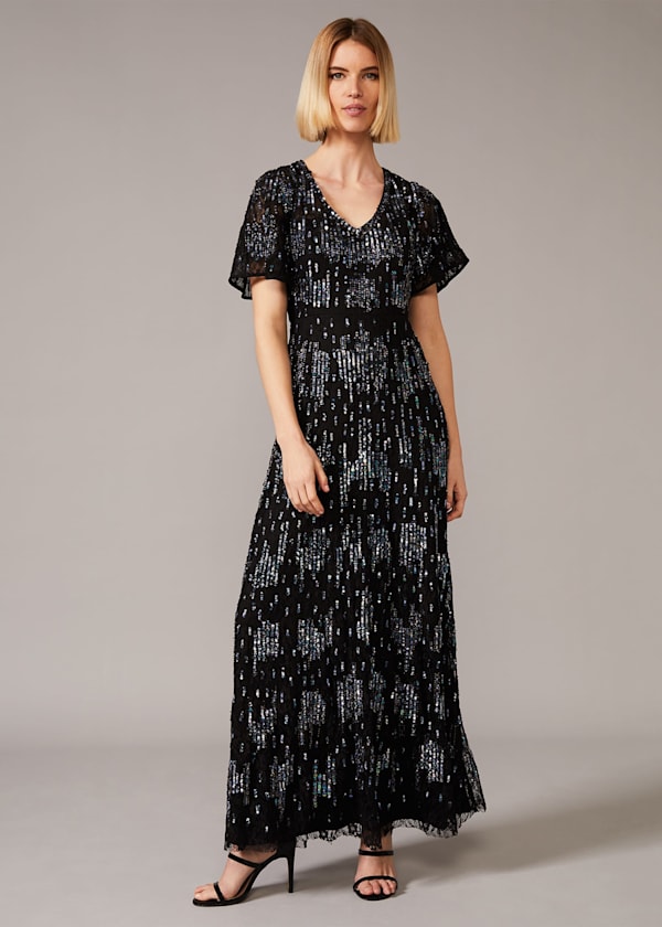 Clarabelle Sequin Embelished Maxi Dress