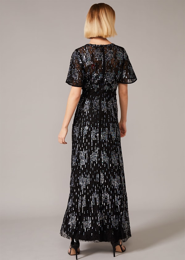 Clarabelle Sequin Embelished Maxi Dress