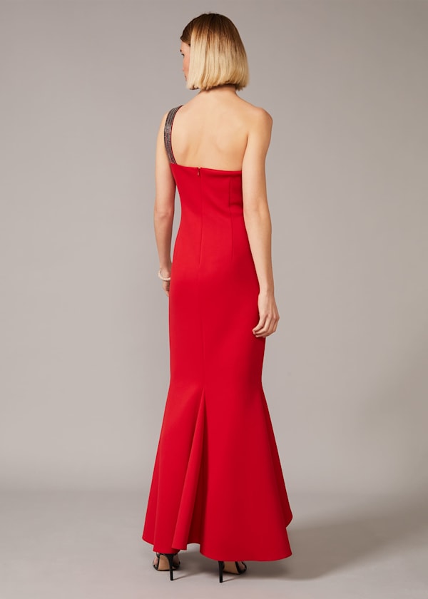 Dahlia One Shouldered Scuba Dress