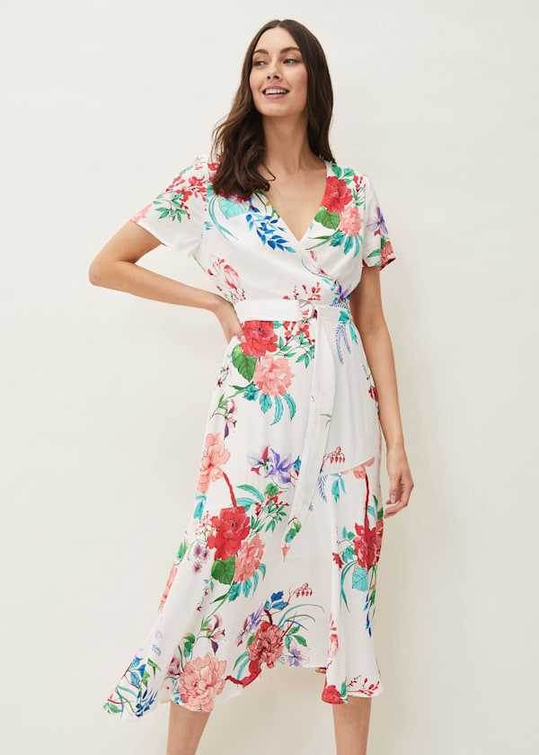 Evadine Floral Tea Dress