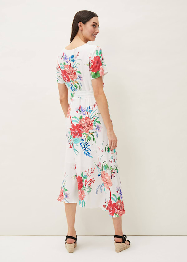Evadine Floral Tea Dress