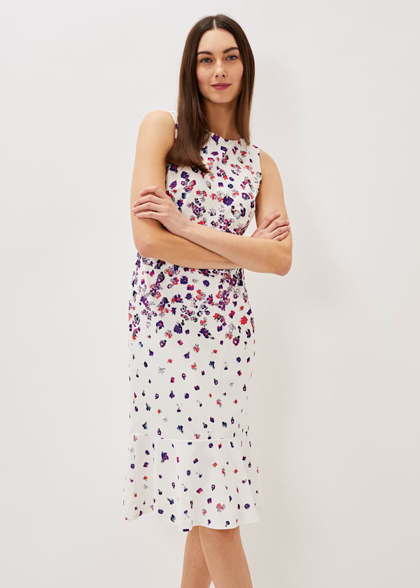 Dahlia Ditsy Floral Fitted Dress