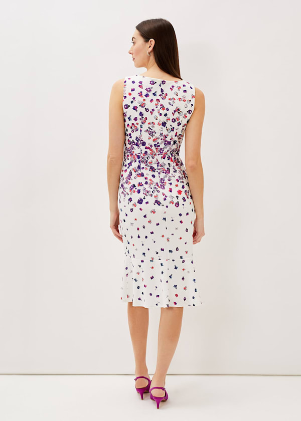 Dahlia Ditsy Floral Fitted Dress