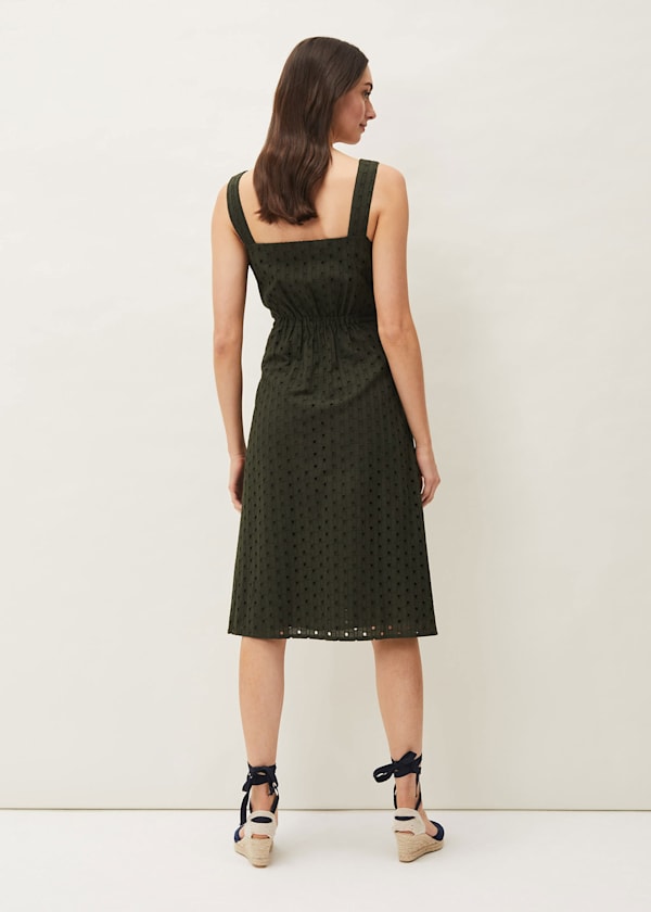 Olymea Broderie Dress