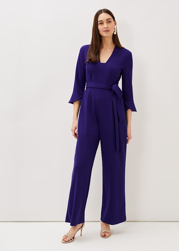 Eydie Fluted Sleeve Jumpsuit