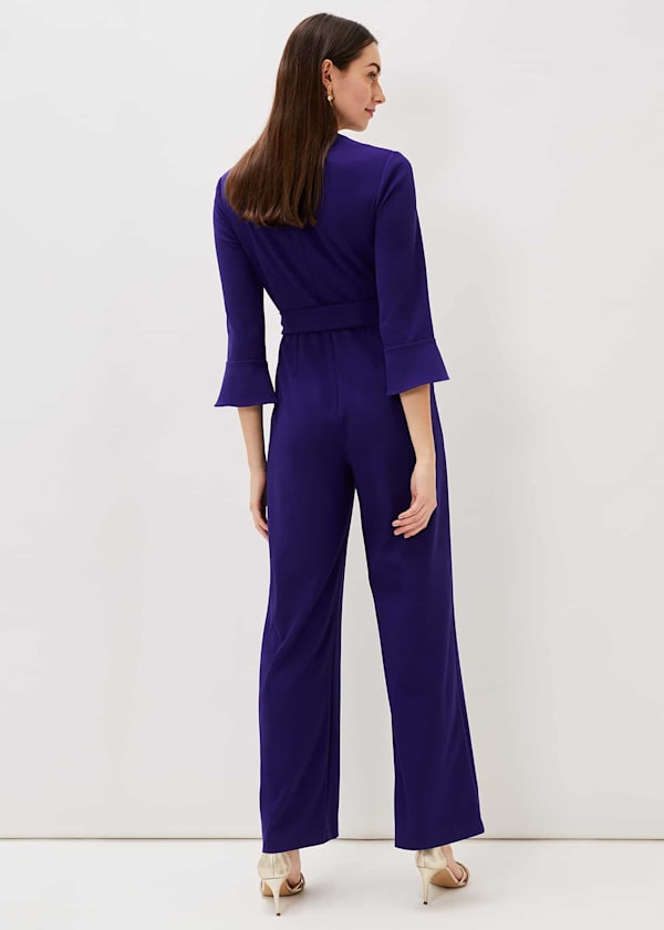 Eydie Fluted Sleeve Jumpsuit