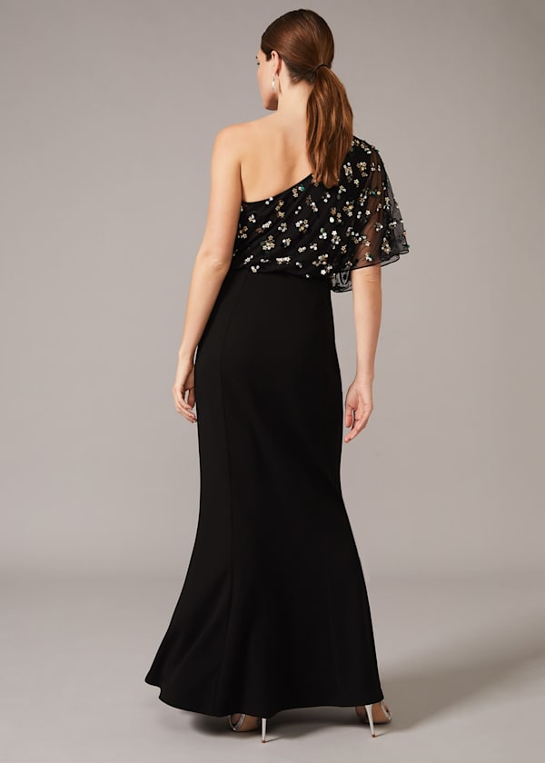 Adele Sequinned One Shoulder Dress