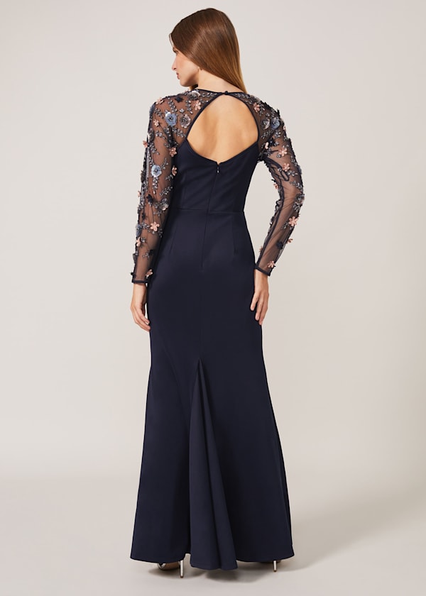 Jody Sequin Sleeve Maxi Dress