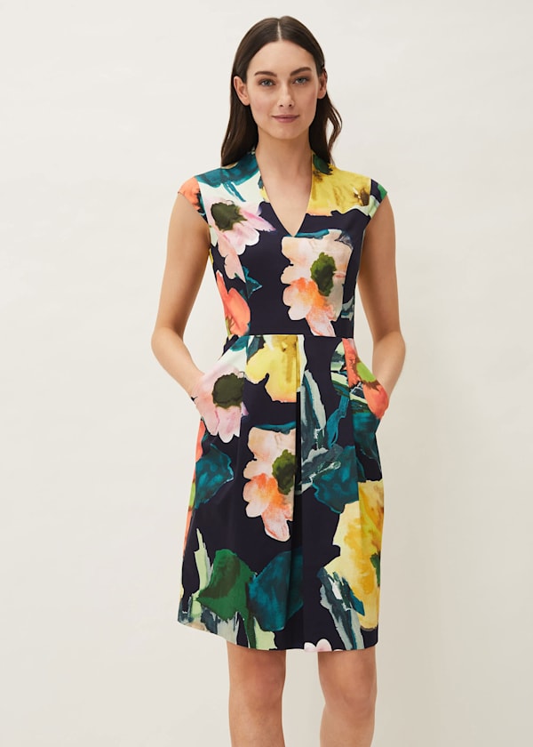 Mila Floral Fitted Dress