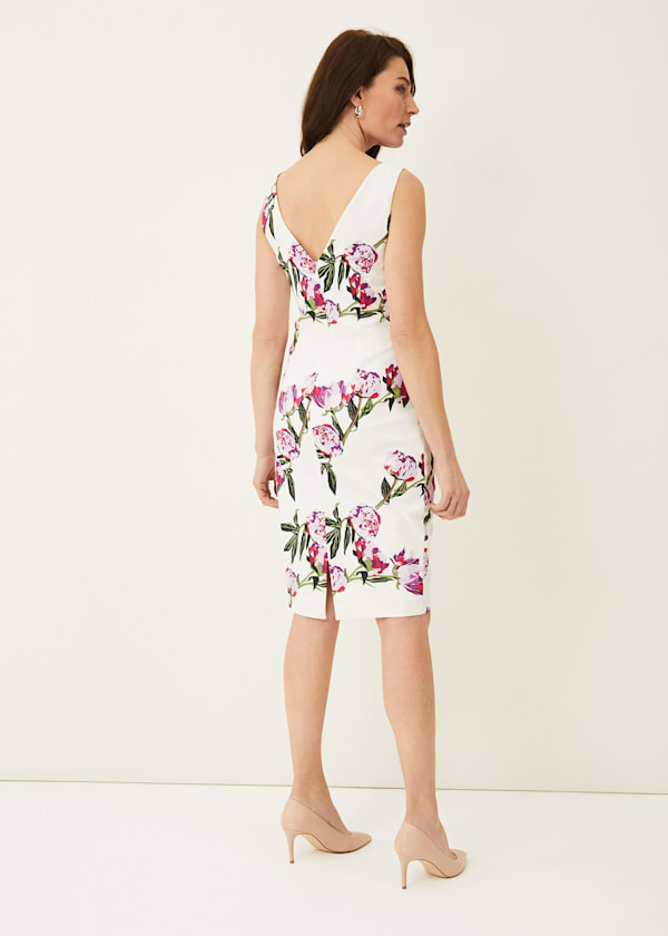 Rochella Peony Print Dress