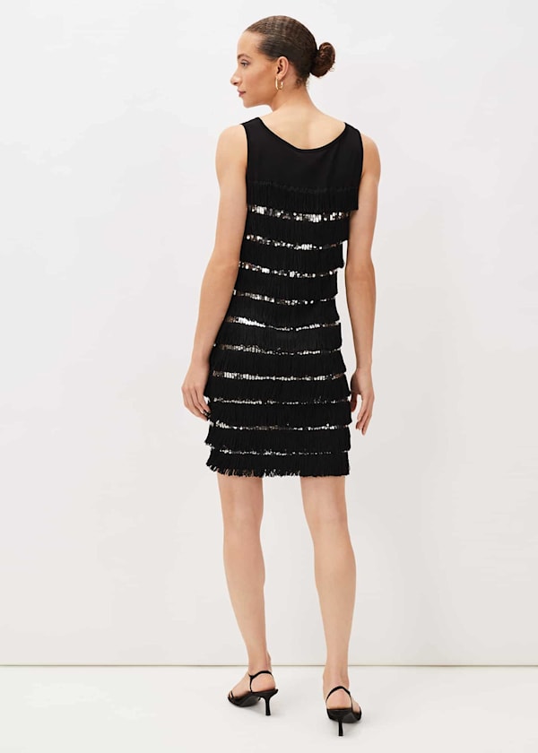Sofianne Sequin Fringe Dress