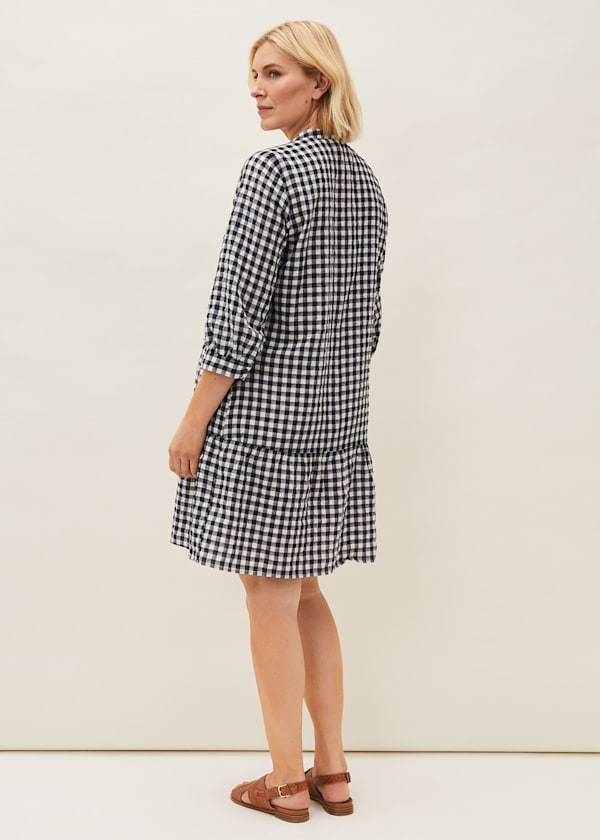 Oona Gingham Swing Dress