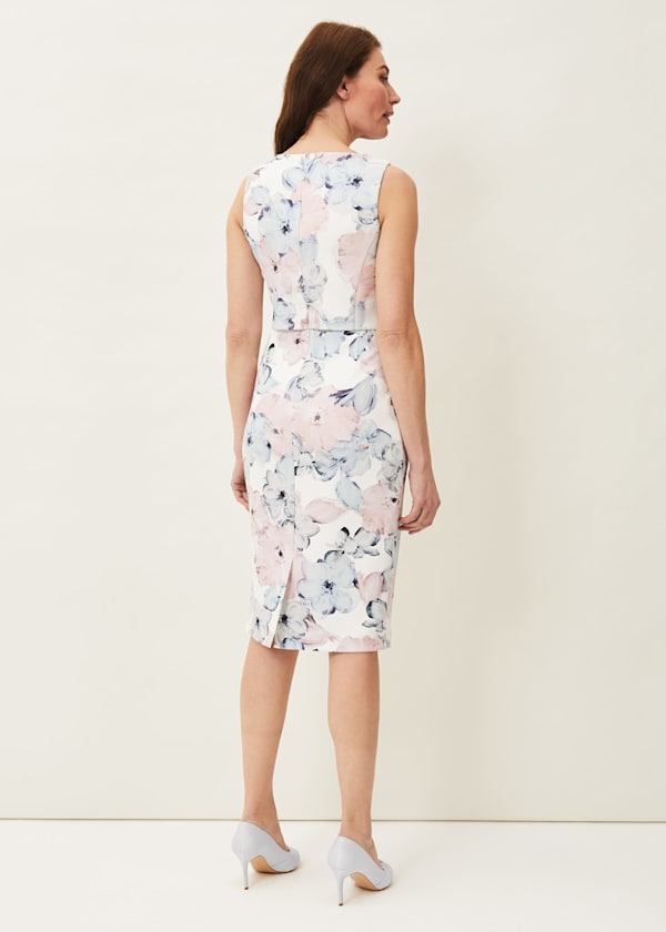 Ella Floral Scuba Dress