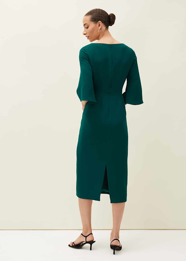Layla Bow Midi Dress