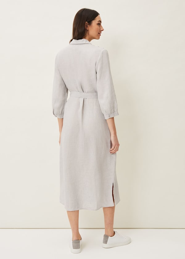 Harlyn Linen Shirt Dress