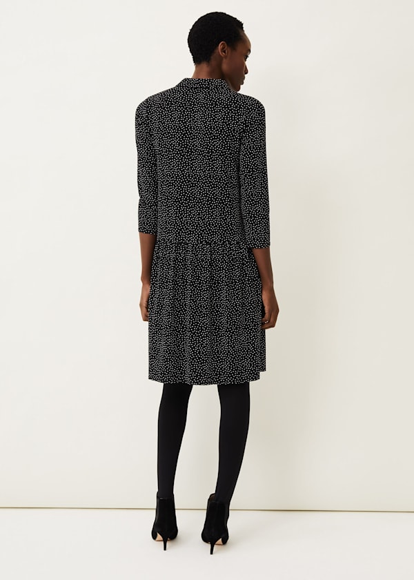 Mina Spot Print Shirt Dress