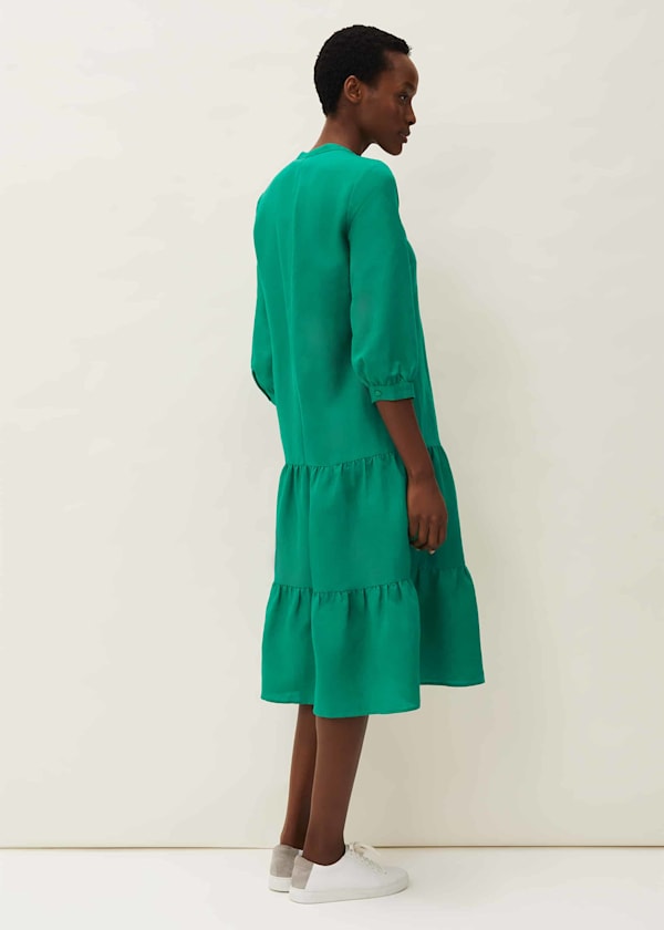 Penele Linen Midi Dress
