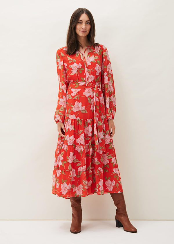 Philippa Floral Chiffon Maxi Dress