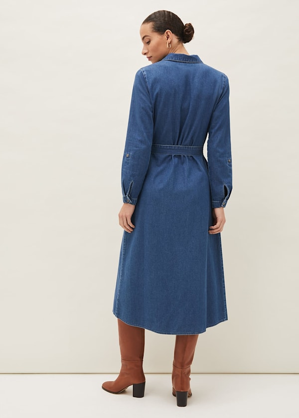 Hettie Denim Midi Dress