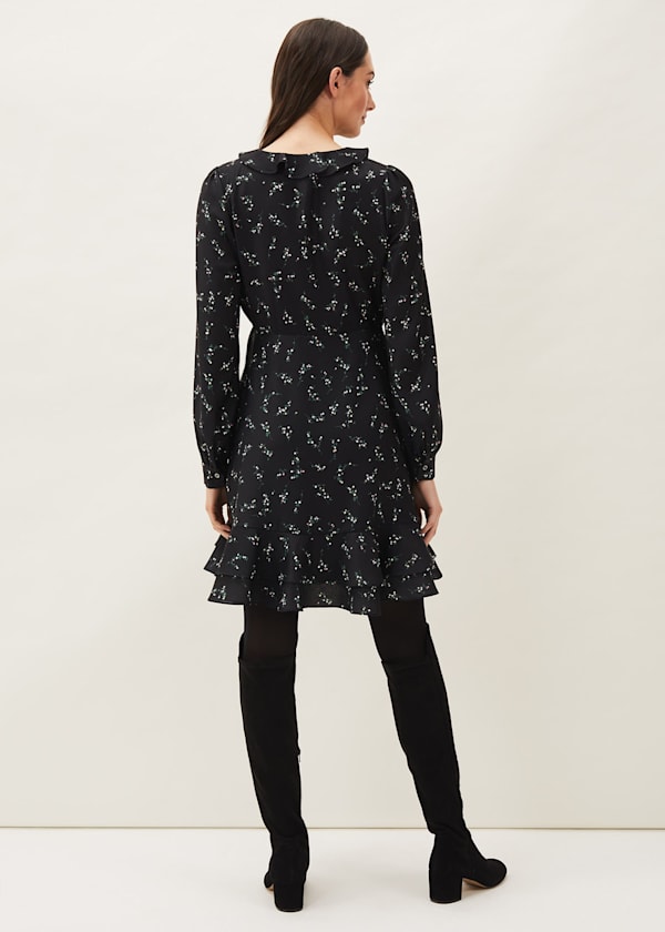 Jamila Ditsy Print Wrap Dress