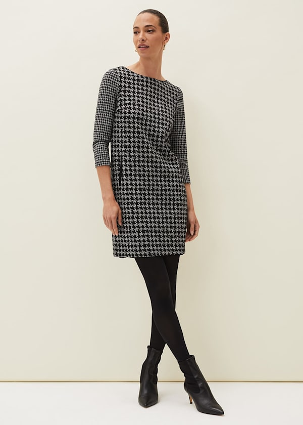 Lenia Check Shift Dress