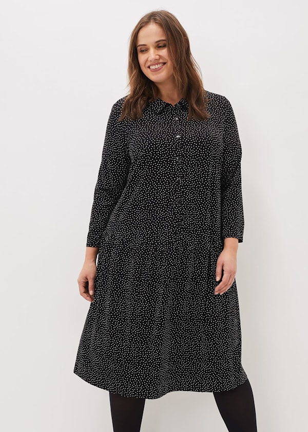 Mina Spot Jersey Dress