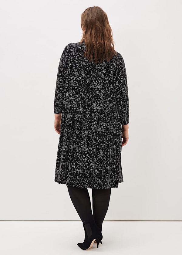 Mina Spot Jersey Dress