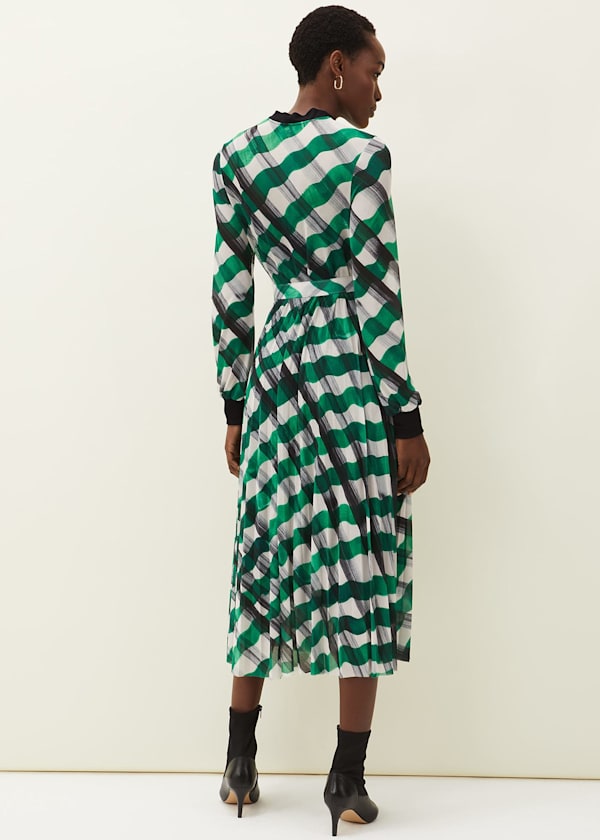 Tiffany Check Mesh Dress