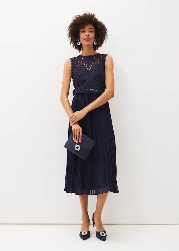 Amora Pleated Dress Outfit