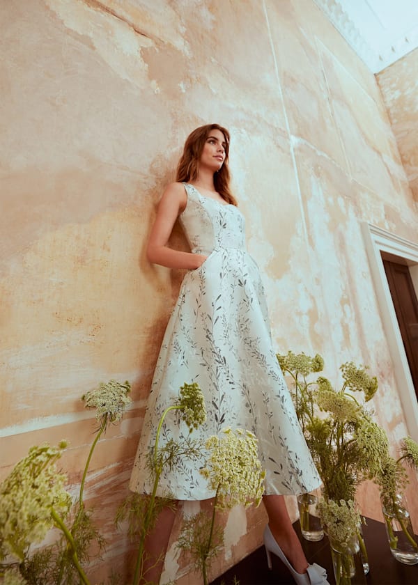 Wedding guest fit and flare dresses cheap