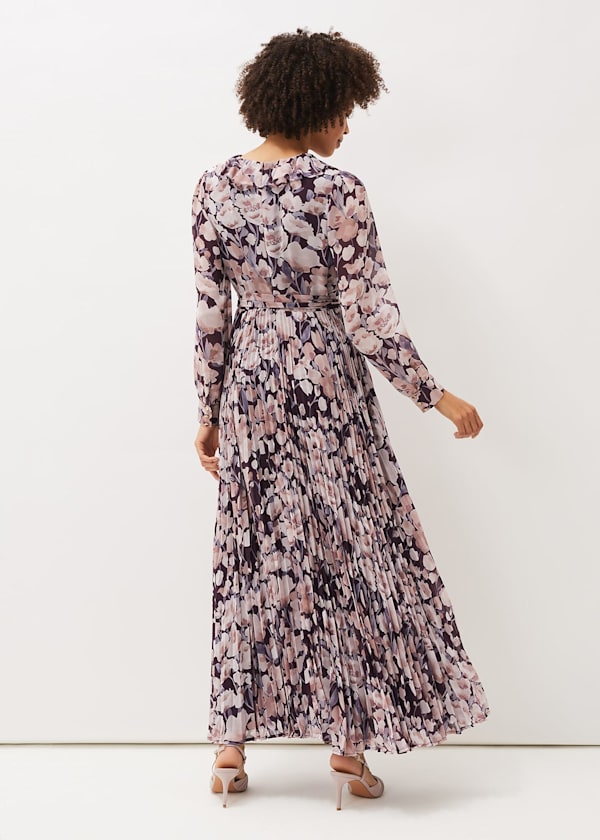 Fredrika Floral Pleated Maxi Dress