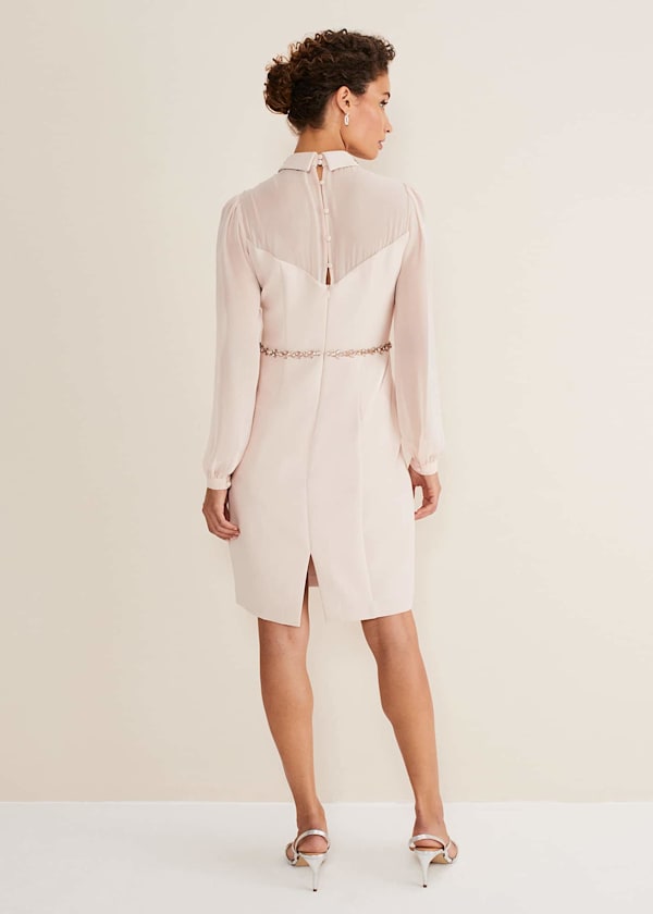 Avah Embellished Fitted Dress