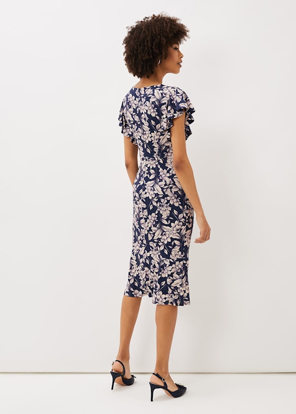 Zendaya Floral Jersey Dress