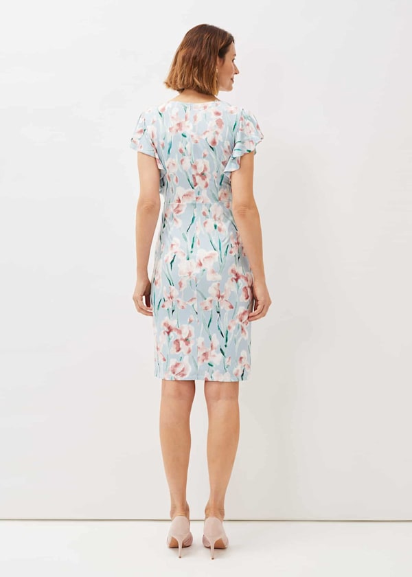 Jessie Watercolour Floral Jersey Dress