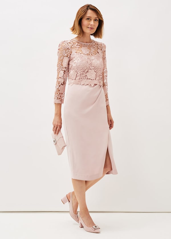 Adeline Double Layer Lace Dress