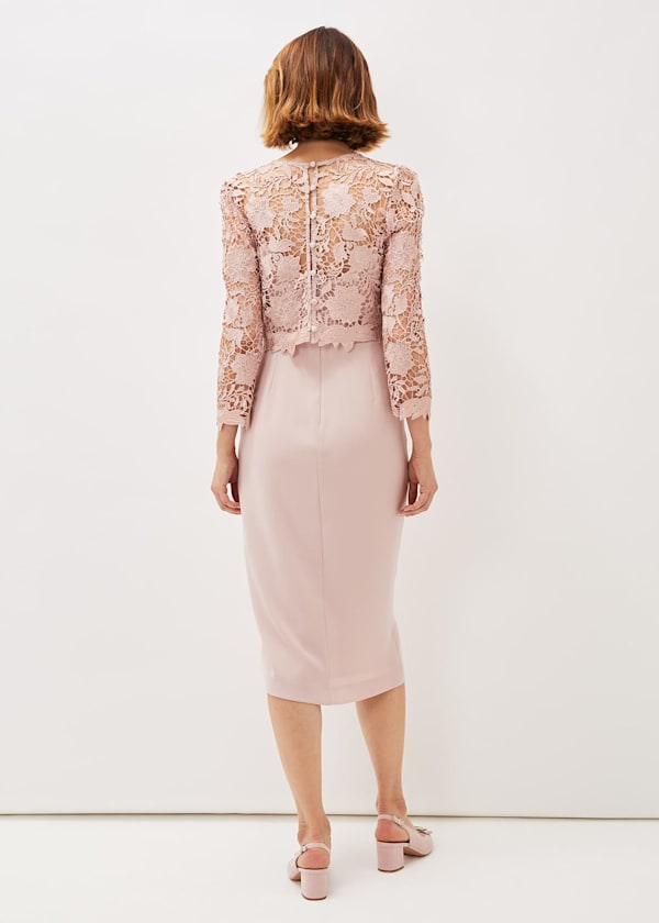 Adeline Double Layer Lace Dress