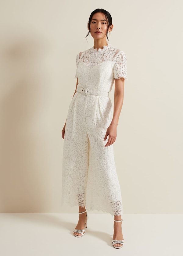 Amaliah Lace Bridal Jumpsuit