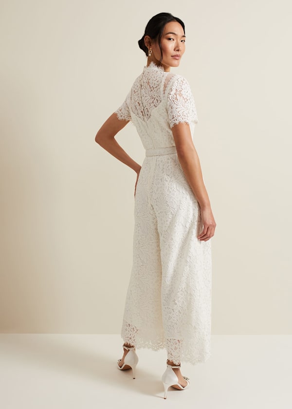 Amaliah Lace Bridal Jumpsuit