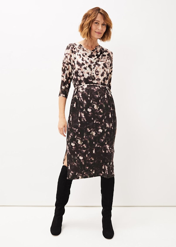 Corrie Abstract Spot Print Dress