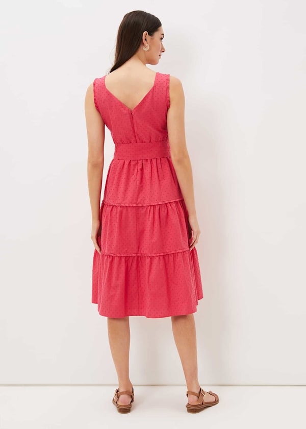 Peyton Cotton Dobby Midi Dress