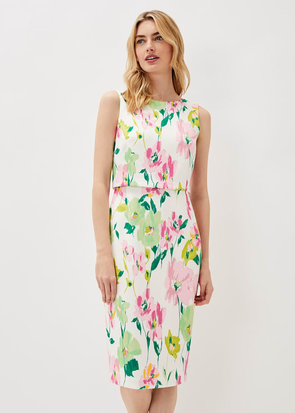 Effie Floral Scuba Dress
