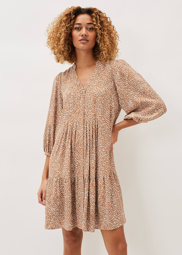 Penele Ditsy Print Swing Dress