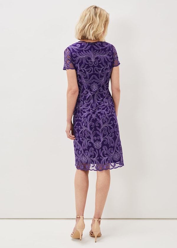 Nessa Embroidered Midi Dress