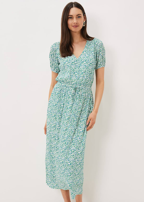 Melani Ditsy Print Midaxi Dress