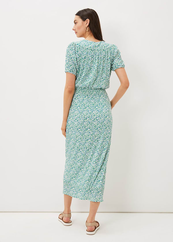 Melani Ditsy Print Midaxi Dress