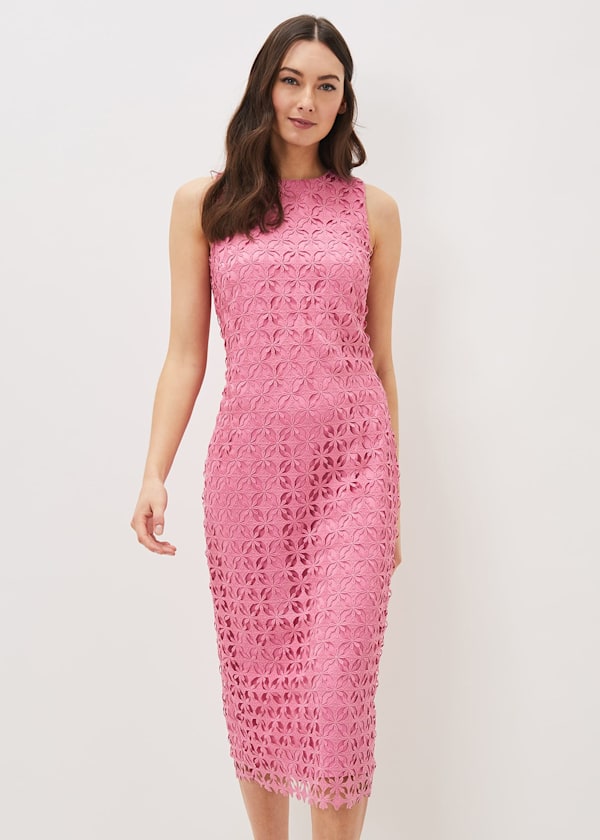 Novah Lace Midi Dress